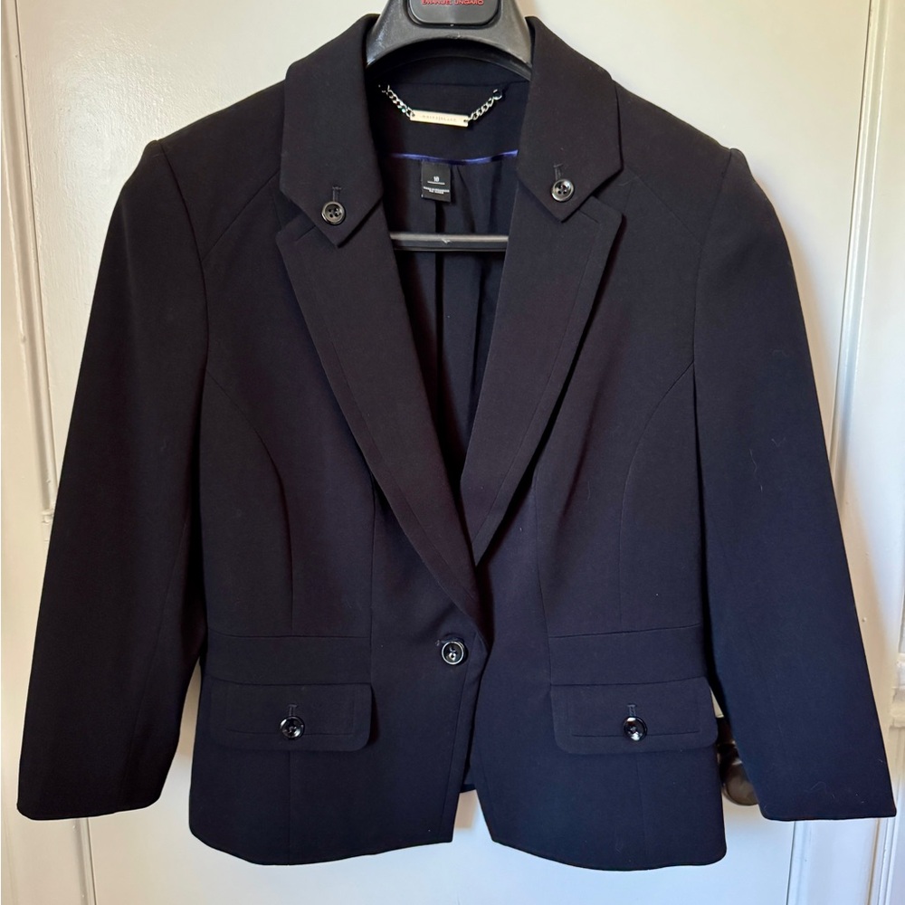 WHBM Women’s 10 Blazer Jacket 3/4 sleeve White House Black Market Office Workwe